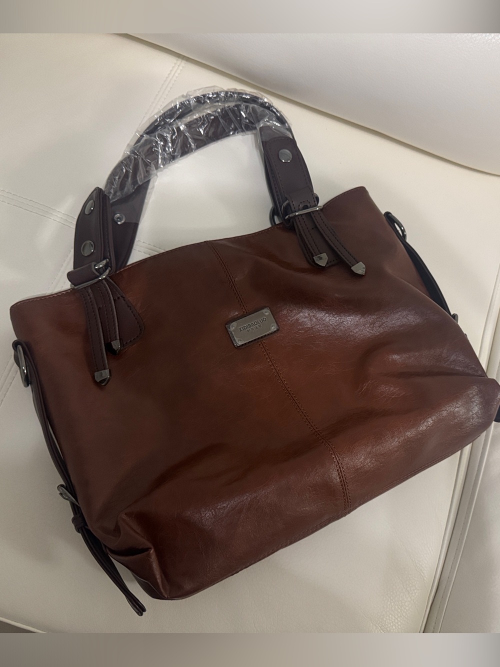 Grace bags Brown vegan leather bag new!